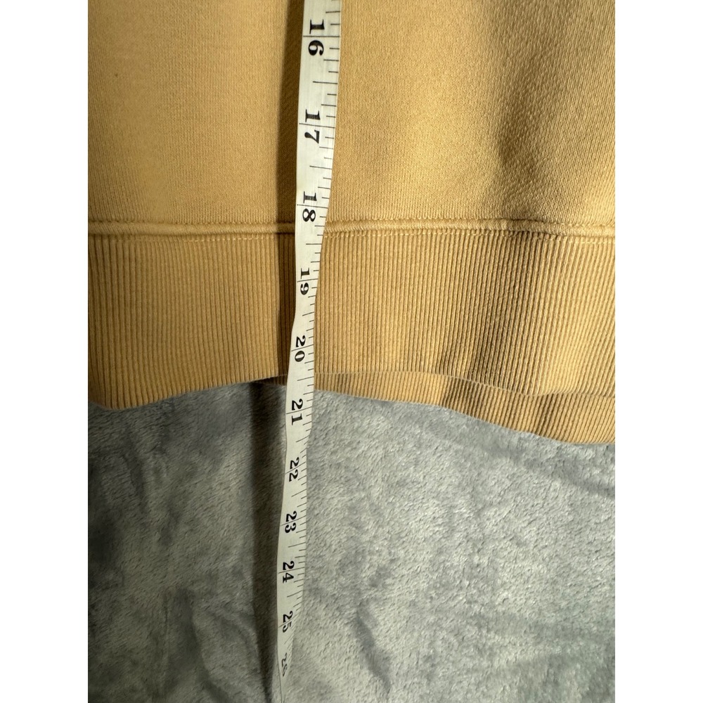Adidas Originals Adicolor Essentials Cropped Sweatshirt Tan Beige XL 3-Stripes - Picture 4 of 7
